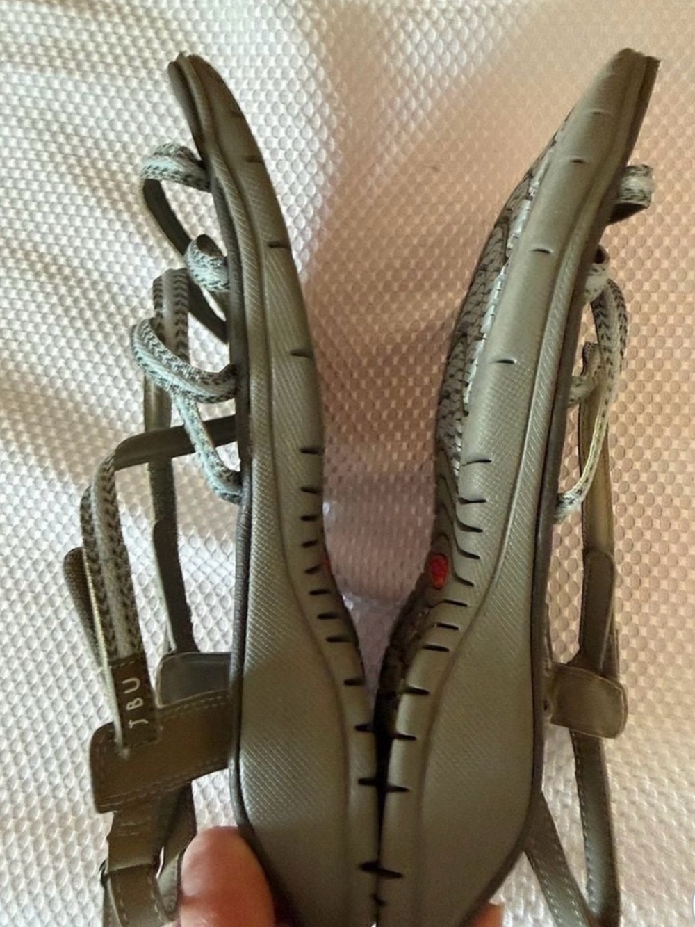 JBU Brown and Light Gray Strappy Sandals  , Great for Summer! Size 11 - Picture 3 of 7